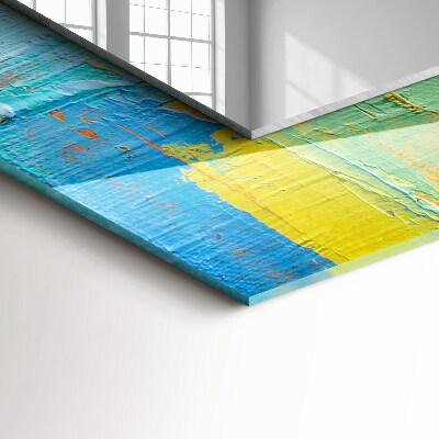 Espelho com moldura decorada Pintura a óleo abstrata