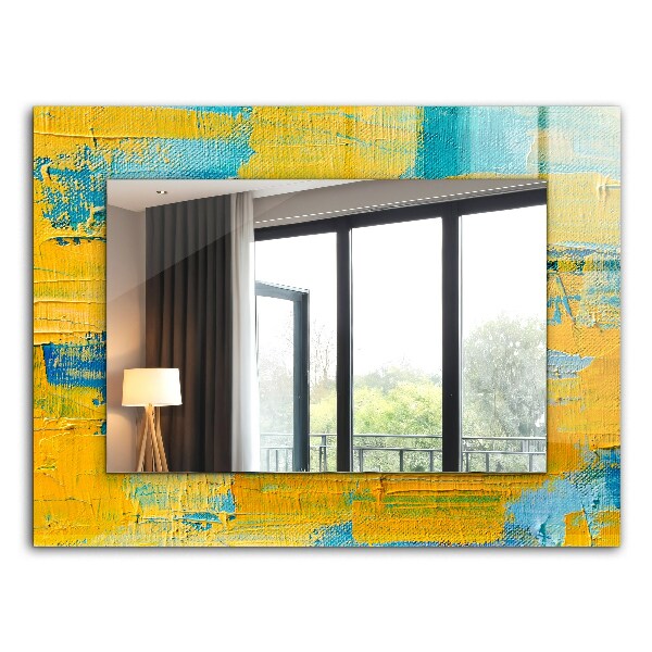 Espelho decorativo Pintura a óleo abstrata