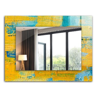 Espelho decorativo Pintura a óleo abstrata