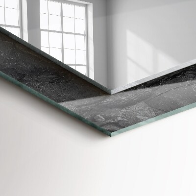 Espelho decorativo Rachaduras na rocha negra