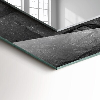 Espelho decorativo Rachaduras na rocha negra