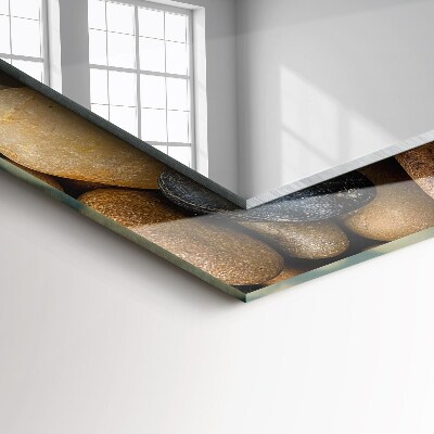 Espelho decorativo Pedras lisas coloridas