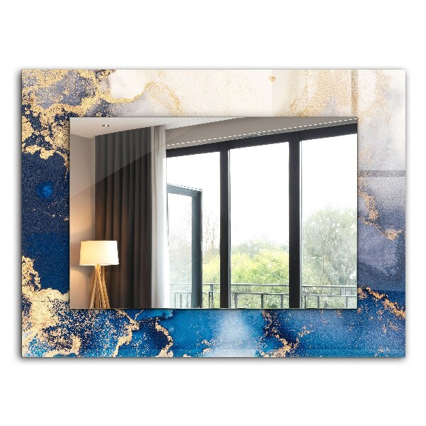 Espelho com moldura decorada Arte plástica abstrata