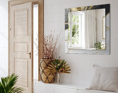 Espelho decorativo Arte abstrata em ouro