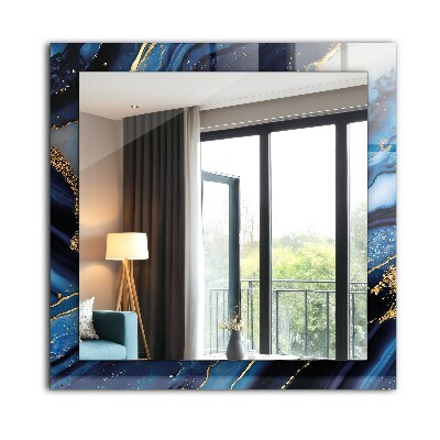 Espelho decorativo Arte Abstrata em Mármore