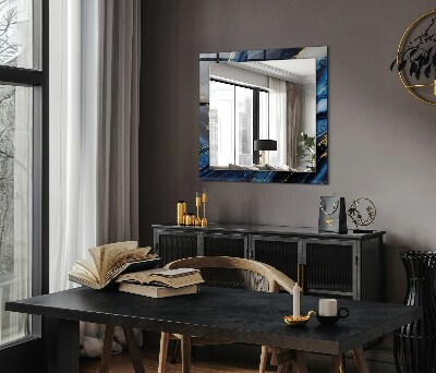 Espelho decorativo Arte Abstrata em Mármore