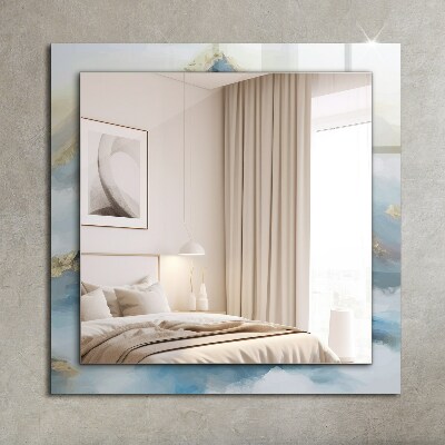 Espelho com moldura decorada Montanhas no nevoeiro