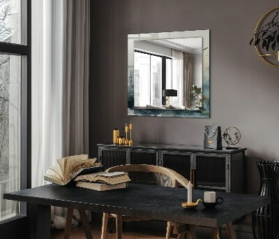 Espelho decorativo Floresta no nevoeiro