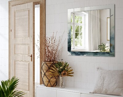 Espelho decorativo Floresta no nevoeiro