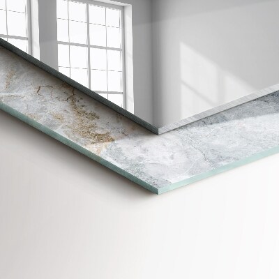 Espelho com moldura decorada Mármore com veios cinzas