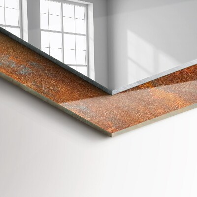 Espelho decorativo Superfície metálica enferrujada