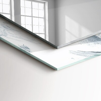 Espelho com moldura decorada Composição de pintura abstrata