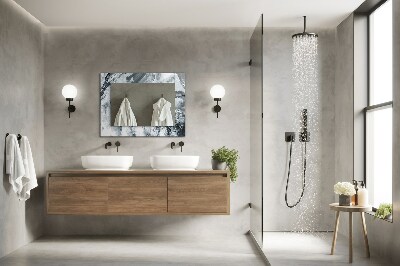 Espelho com moldura decorada Composição de pintura abstrata