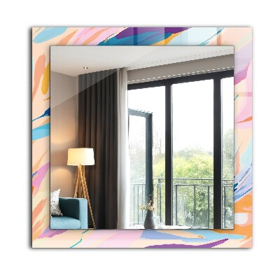 Espelho decorativo Traços coloridos abstratos