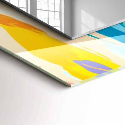 Espelho decorativo Traços coloridos abstratos