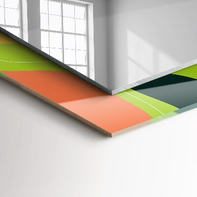 Espelho com moldura decorada Padrões coloridos abstratos