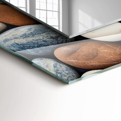 Espelho decorativo Pedras lisas coloridas