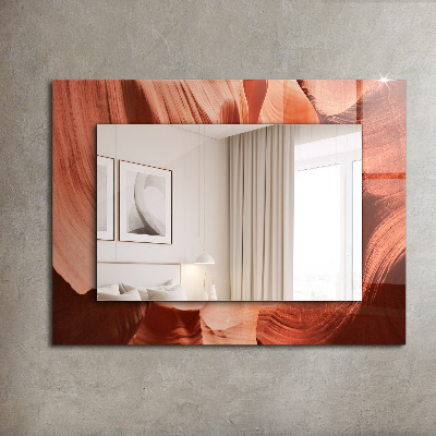 Espelho com moldura decorada Rochas do Cânion do Deserto