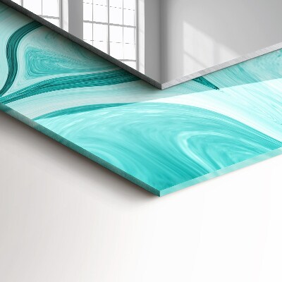 Espelho com moldura decorada Padrão abstrato de mármore