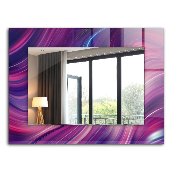 Espelho decorativo Ondas coloridas abstratas