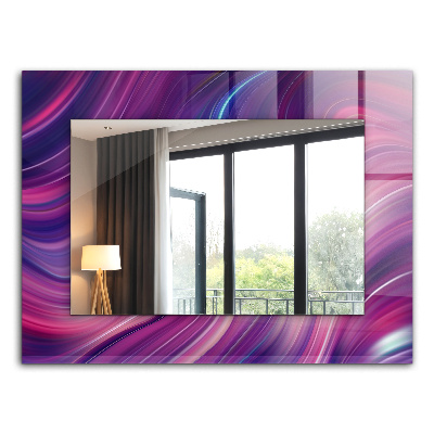 Espelho decorativo Ondas coloridas abstratas