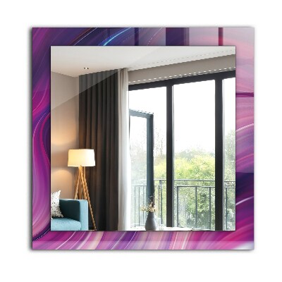 Espelho decorativo Ondas coloridas abstratas