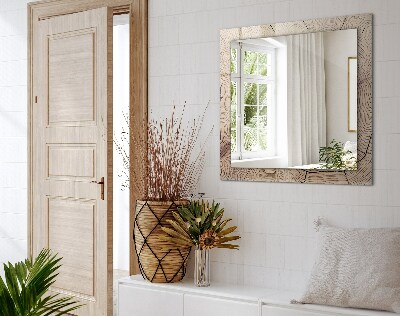 Espelho decorativo Corte transversal de um tronco de árvore