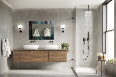 Espelho decorativo Tábuas de madeira verdes