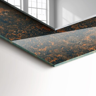 Espelho com moldura decorada Metal enferrujado