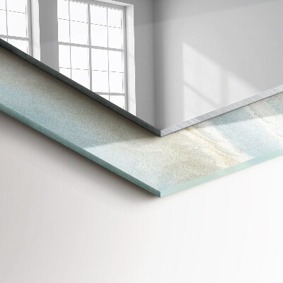 Espelho com moldura decorada Mármore ônix azul