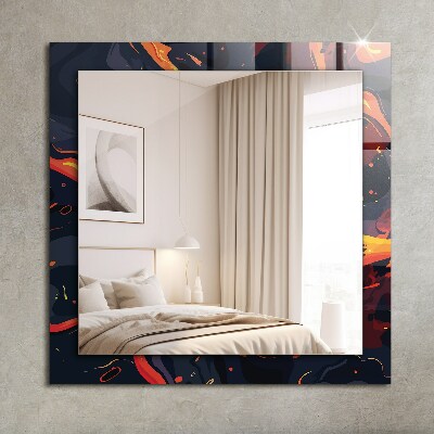 Espelho decorativo Lava vulcânica