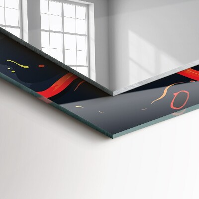 Espelho decorativo Lava vulcânica