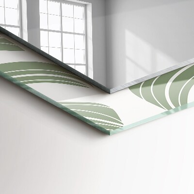 Espelho com moldura decorada Folhas de Monstera