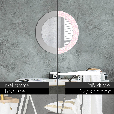 Espelho redondo decorativo Pétalas de flores