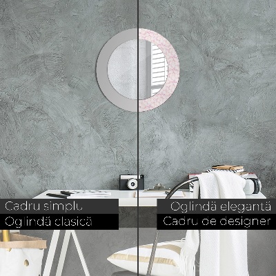 Espelho redondo decorativo Pétalas de flores