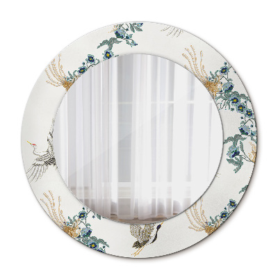 Espelho decorativo redondo Chinoserie