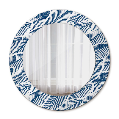 Espelho decorativo redondo Folhas