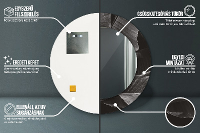 Espelho decorativo redondo Palmeiras tropicais