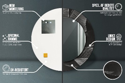 Espelho decorativo redondo Palmeiras tropicais