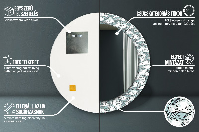 Espelho redondo decorativo Nuvens