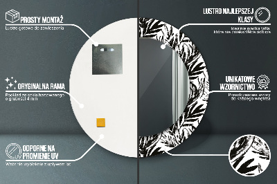 Espelho redondo decorativo Monstro