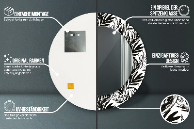 Espelho redondo decorativo Monstro