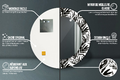 Espelho redondo decorativo Monstro