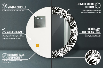 Espelho redondo decorativo Monstro