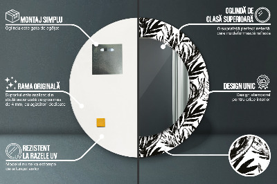 Espelho redondo decorativo Monstro