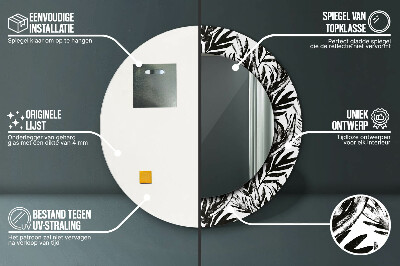 Espelho redondo decorativo Monstro