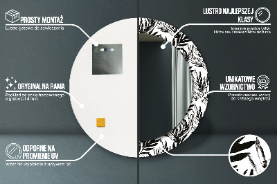 Espelho redondo decorativo Monstro