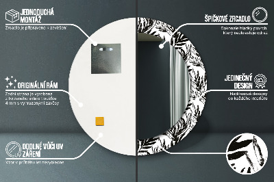 Espelho redondo decorativo Monstro