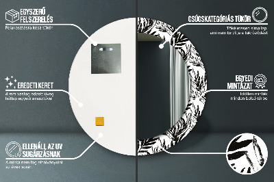 Espelho redondo decorativo Monstro