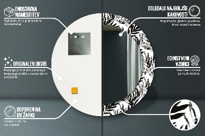 Espelho redondo decorativo Monstro